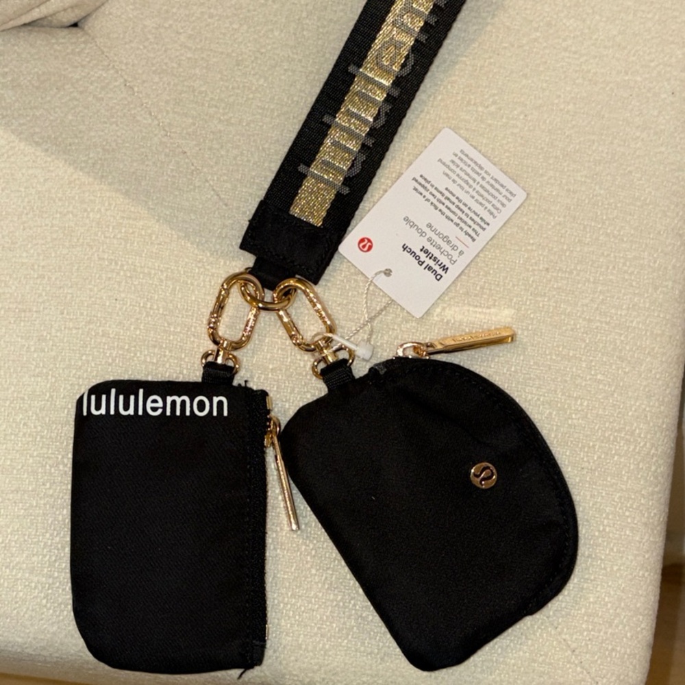 lululemon athletica Black and Gold Key Holder Set